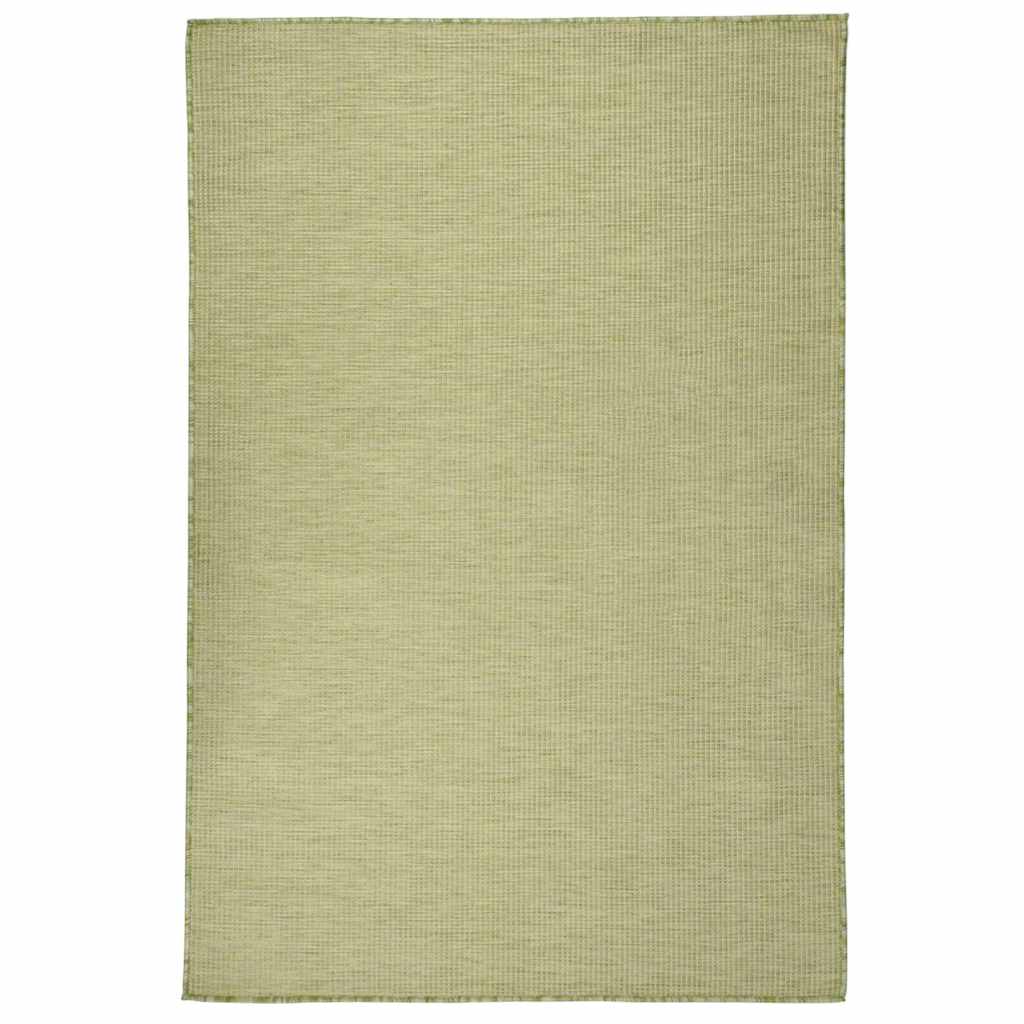 VidaXL Flachgewebter Outdoor-Teppich 120x170 cm Grün