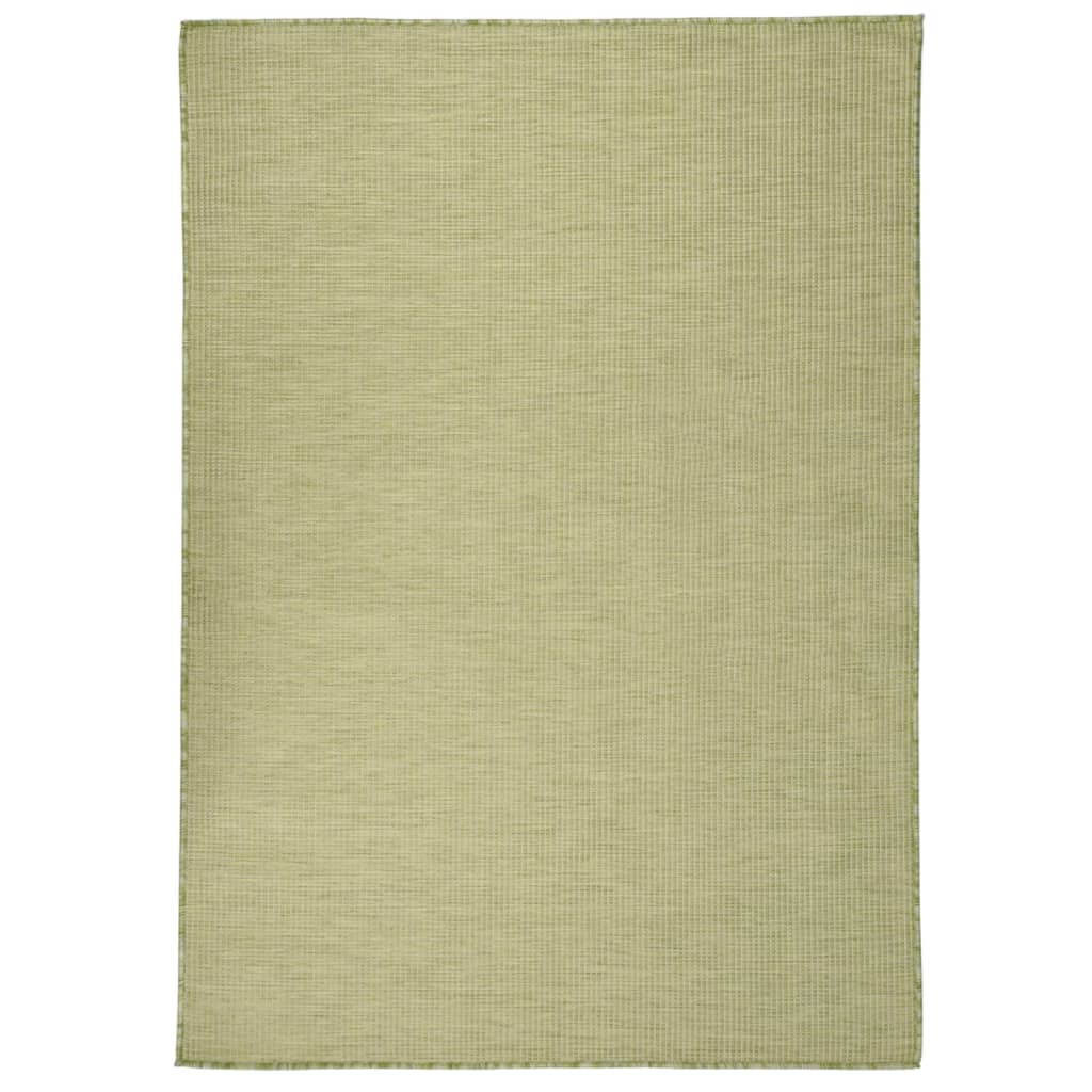 VidaXL Flachgewebter Outdoor-Teppich 200x280 cm Grün