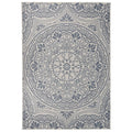 VidaXL Gemusterter, flachgewebter Outdoor-Teppich 160x230 cm Blau
