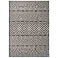 Vidaxl buitenkleed met patroon platgeweven 200x280 cm zwart