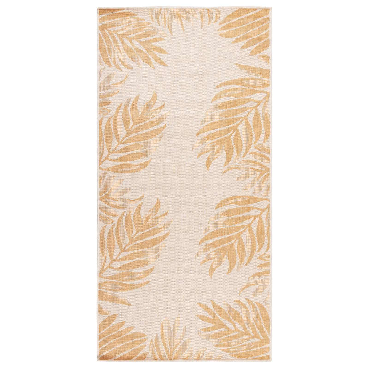 Vidaxl buitenkleed met bladpatroon platgeweven 100x200 cm