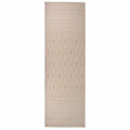 VidaXL Gemusterter, flachgewebter Outdoor-Teppich 80x250 cm Braun
