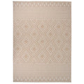 VidaXL Gemusterter, flachgewebter Outdoor-Teppich 200x280 cm Braun