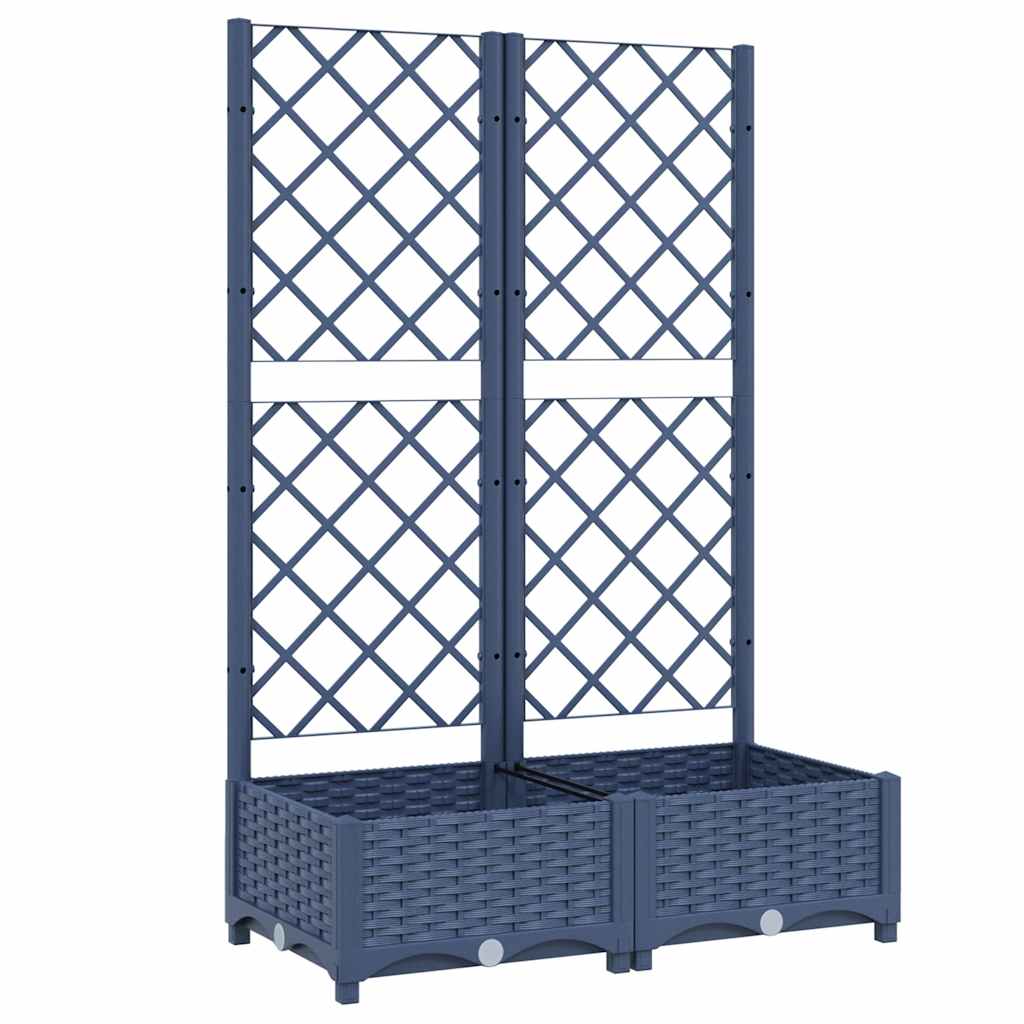 Vidaxx Plannet mit SLAT 80x40x121,5 cm Polypropylen dunkelgrau