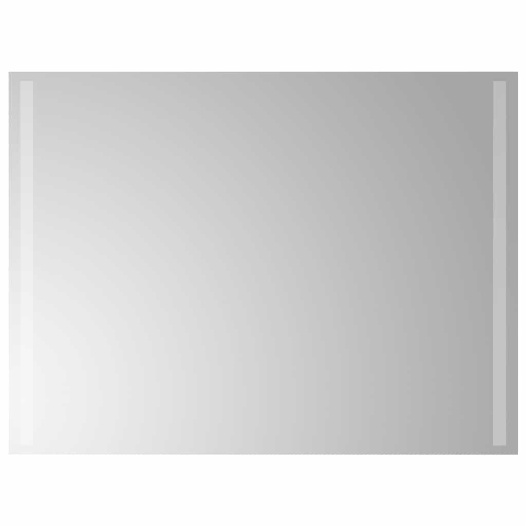 Vidaxl badkamerspiegel led 80x60 cm