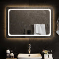 Vidaxl badkamerspiegel led 90x60 cm