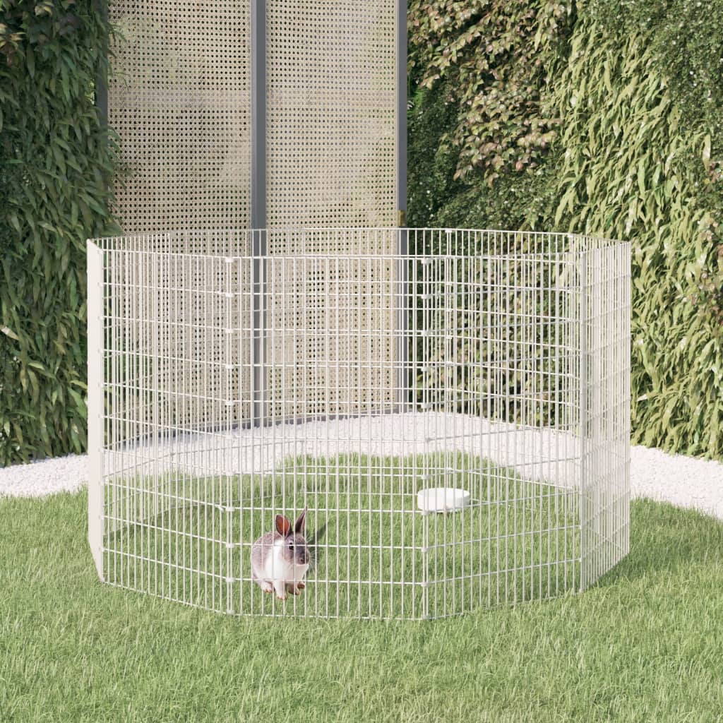 Vidaxx Tiergehäuse 10 Panele 54x100 cm verzinkt Anforderungen