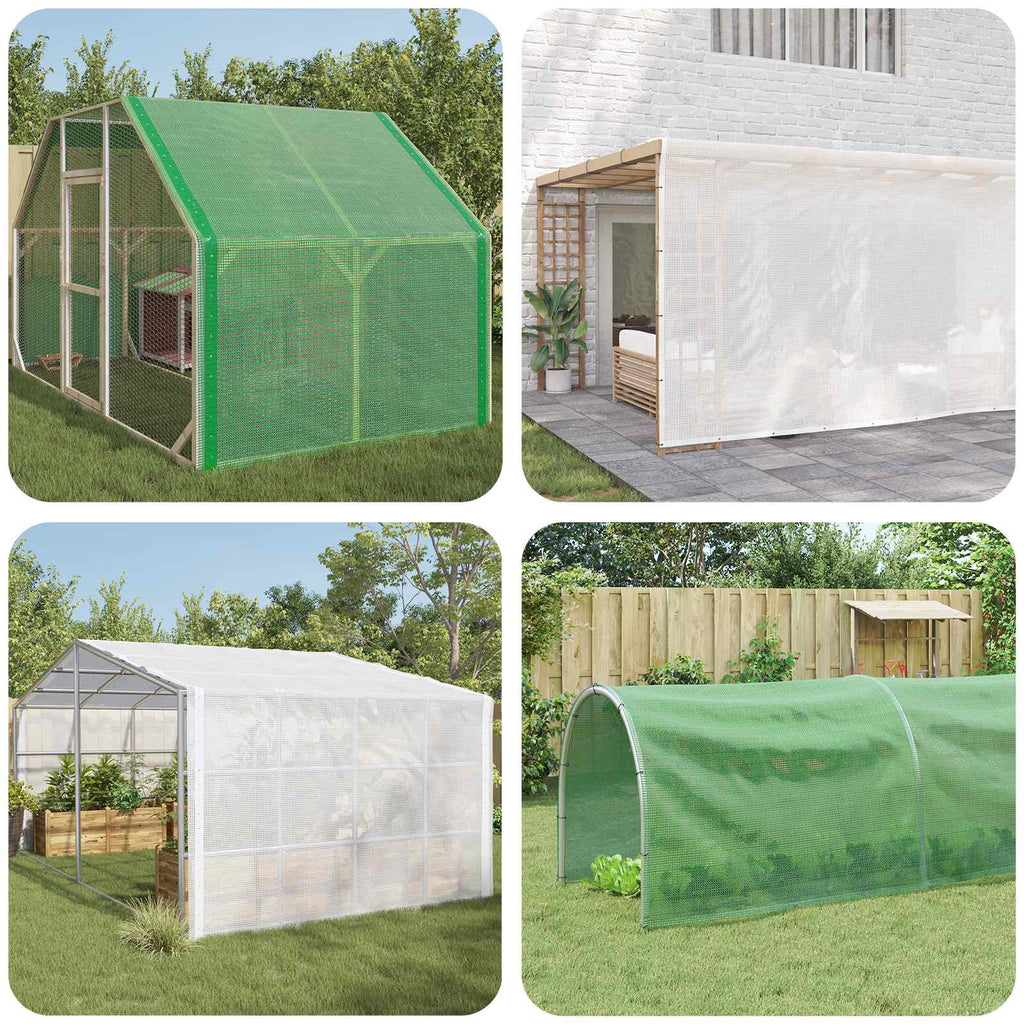 Vidaxl dekzeil leno 140 g m² 4x6 m wit