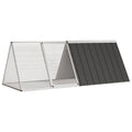 Vidaxl konijnenhok 201,5x80,5x71 cm gegalvaniseerd staal antraciet