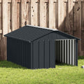 Vidaxl hondenhok 116,5x153x81,5 cm gegalvaniseerd staal antracietkleur