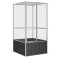 Vidaxl Vogelkäfig 111x107x211,5 cm verzinkter Stahl -Anthrazitfarbe