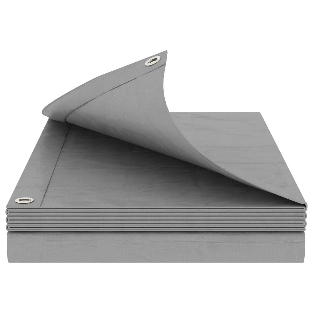Vidaxl dekzeil 180 g m² 6x12 m hdpe grijs