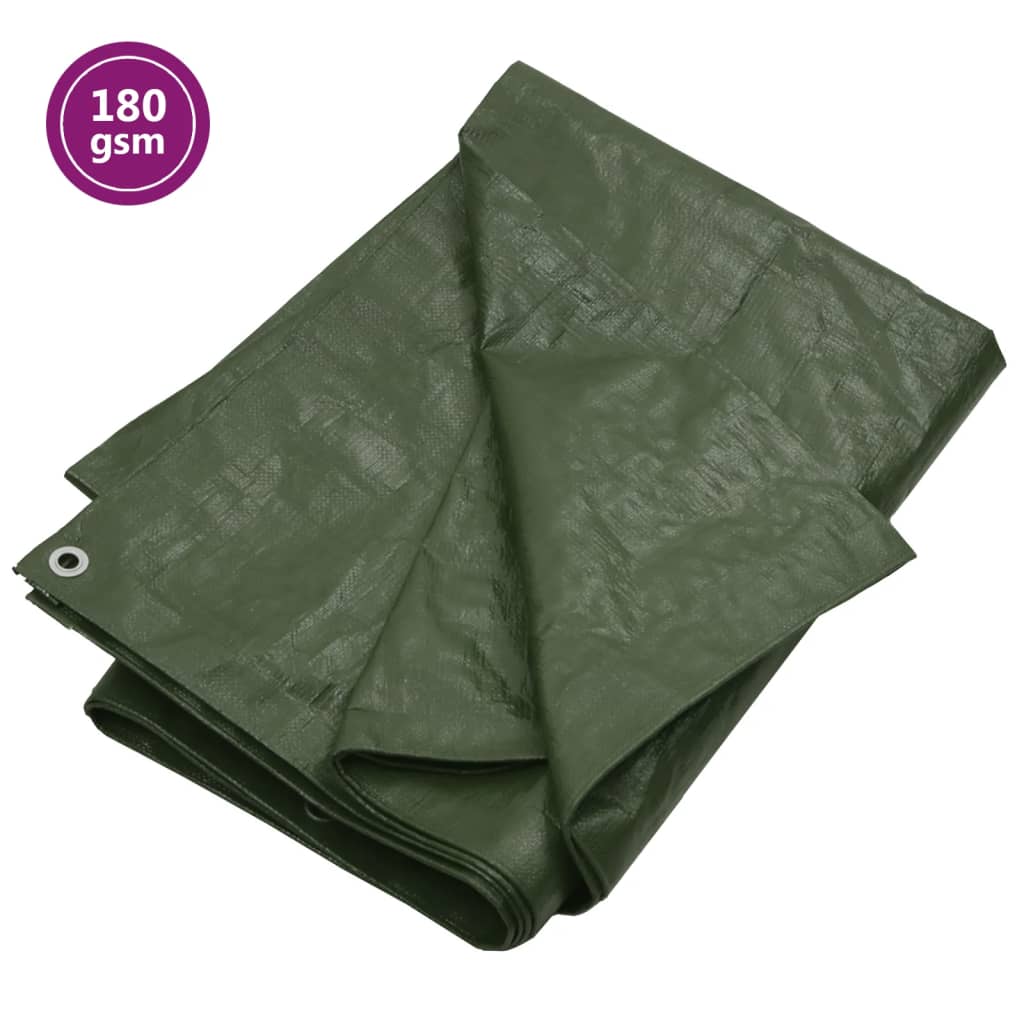VidaXL Plane 180 g/m² 3x6 m HDPE grün