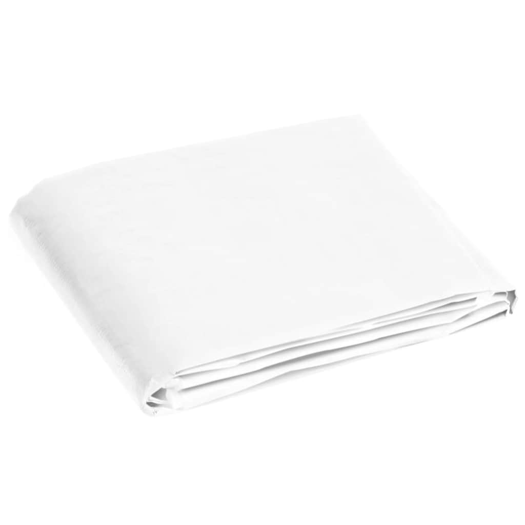 Vidaxl dekzeil 180 g m² 8x8 m hdpe wit