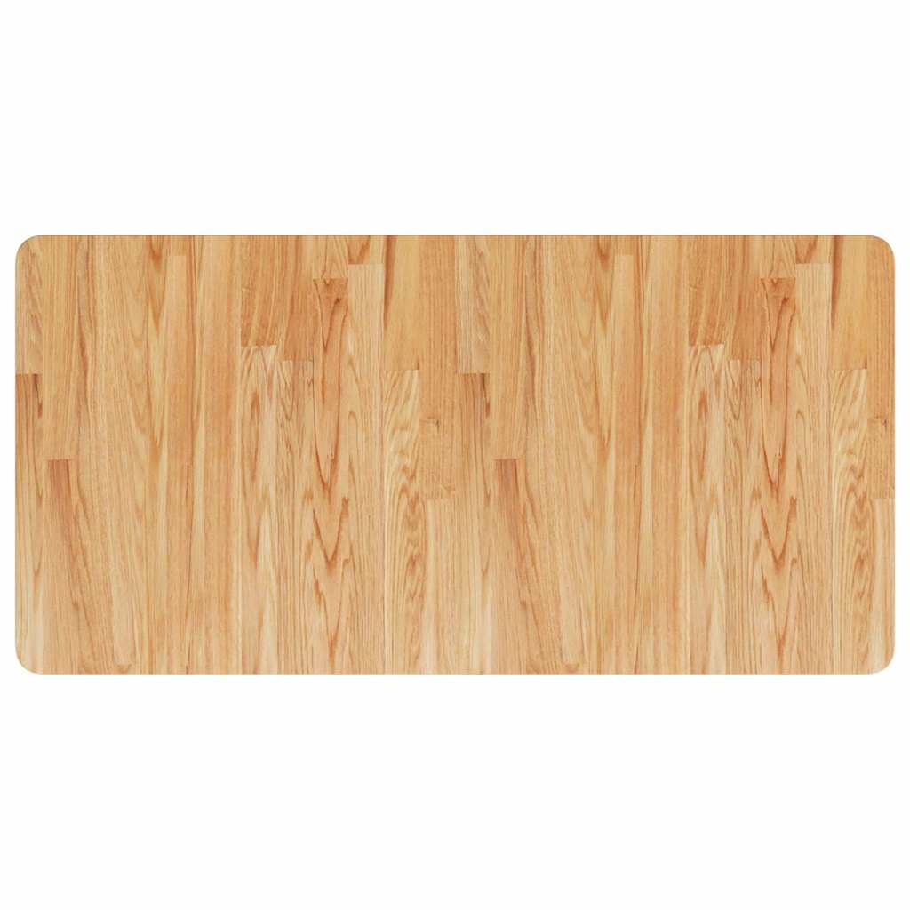 Vidaxl wastafelblad 100x50x2,5cm behandeld massief hout lichtbruin