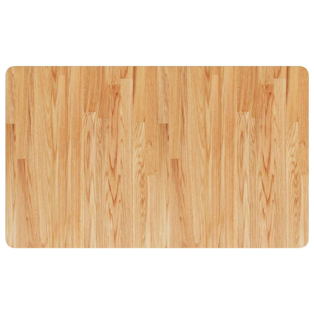 VIDAXL Waschtisch 100x60x2,5 cm Behandlungsmatten massiv Holz hellbraun