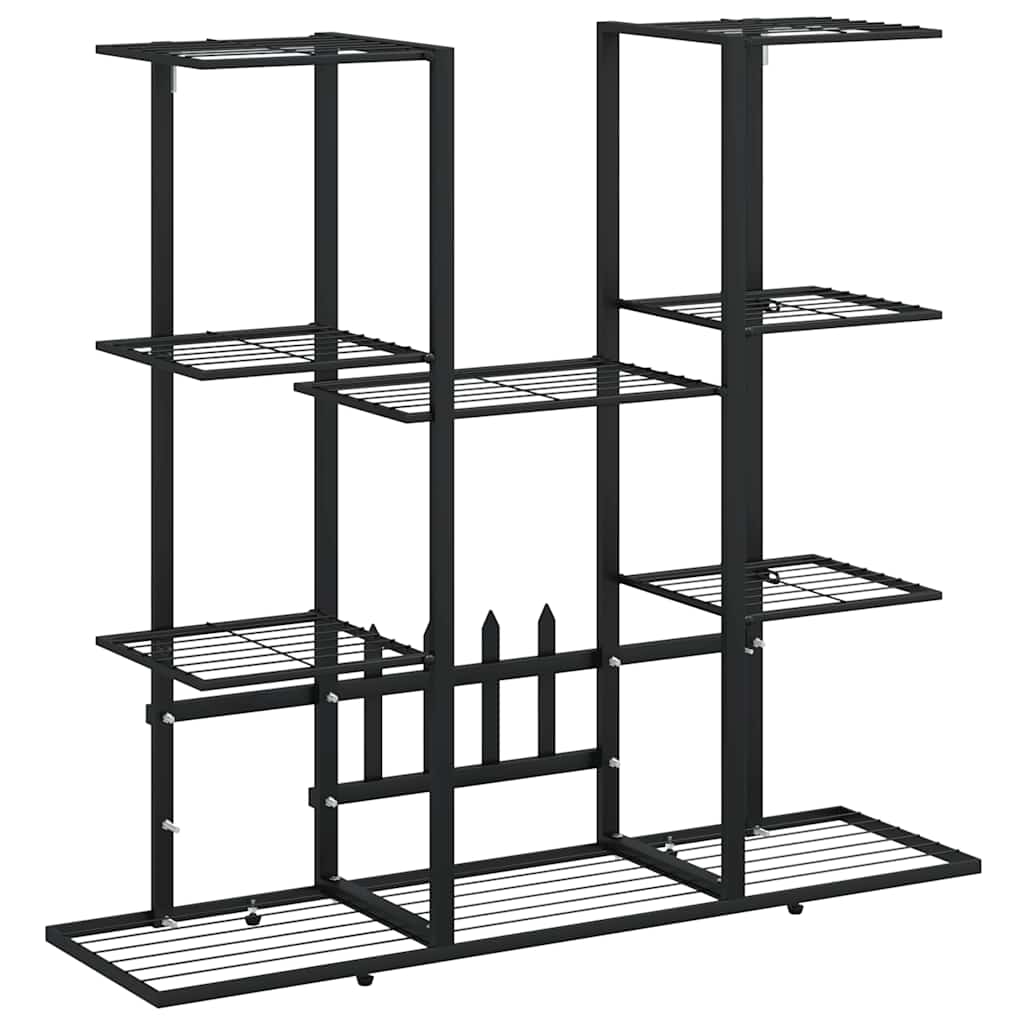Vidaxl bloemenstandaard 94,5x25x89 cm ijzer zwart