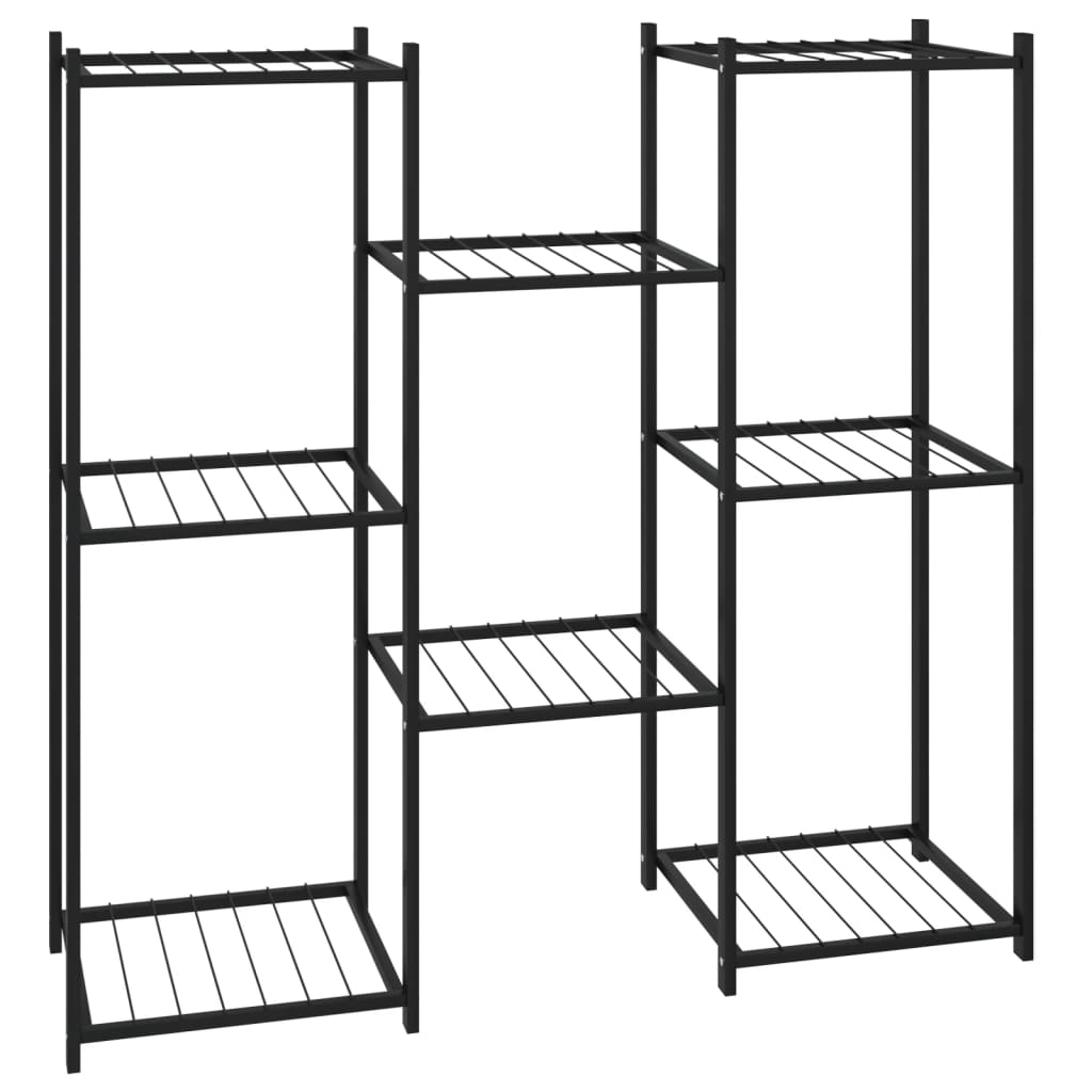 VidaXL Blumenständer 83x25x80 cm Eisen Schwarz