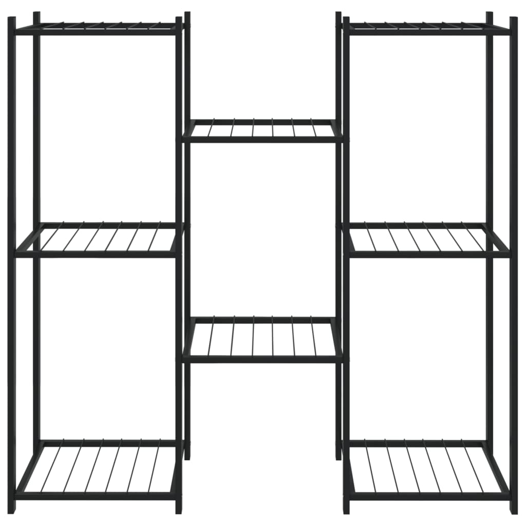 VidaXL Blumenständer 83x25x80 cm Eisen Schwarz