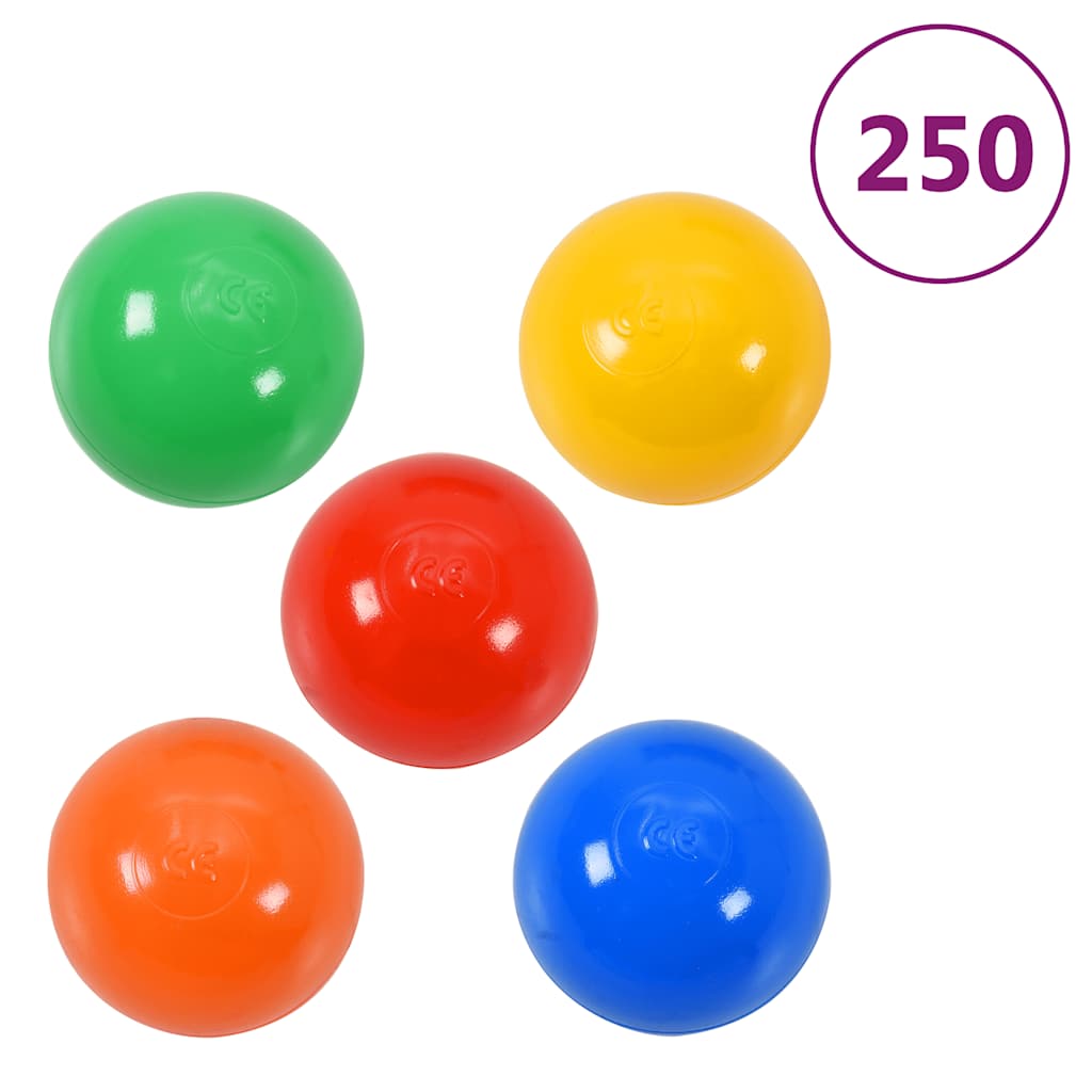VidaXL Spielbälle, 250 Stück, mehrfarbig