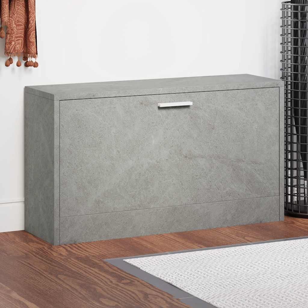 Vidaxx Schuhe Sofa 80x24x45 cm verarbeiteter Holzbeton grau