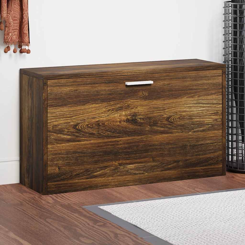 Vidaxx Schuhsofa 80x24x45 cm verarbeiteter Holzgeräuchchen -Eiche