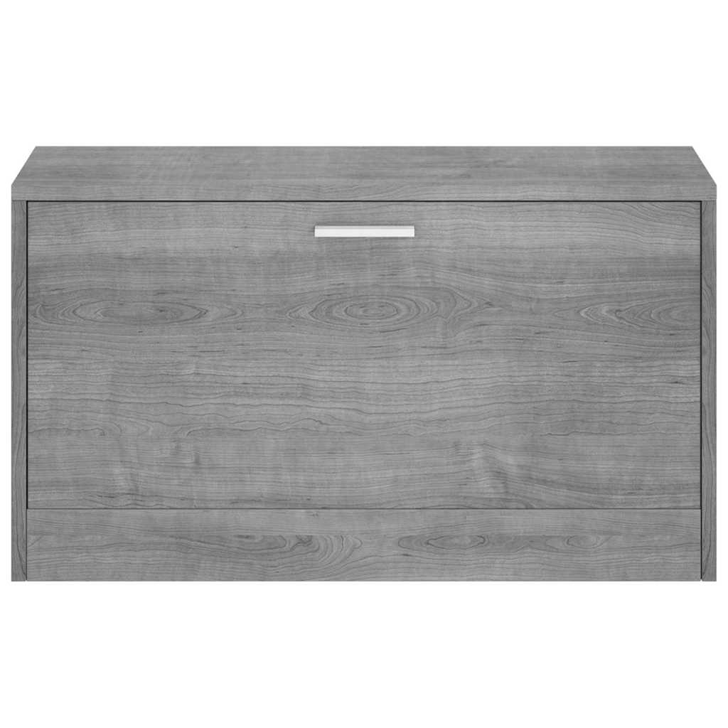 Vidaxl schoenenbank 80x24x45 cm bewerkt hout grijs sonoma eikenkleur