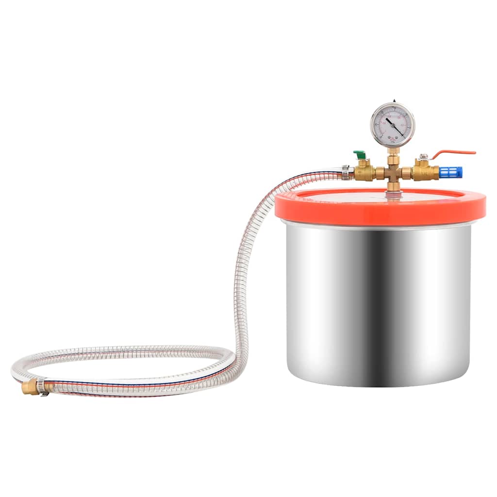 Vidaxl vacuümkamer met 1-traps pomp 7,4 l