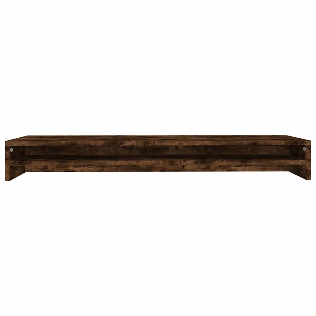 Vidaxl monitorstandaard 100x24x13 cm bewerkt hout gerookt eikenkleurig