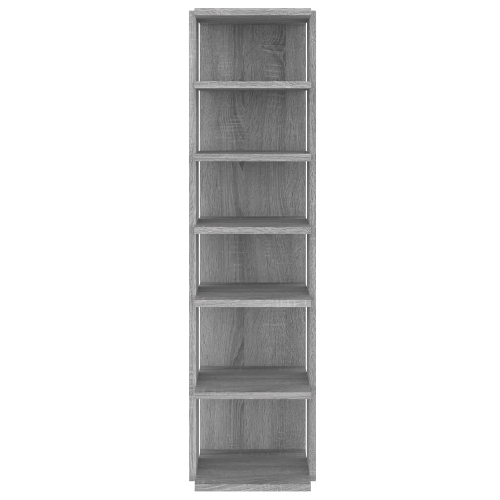 VIDAXL -Schuhregal 27,5x27x102 cm lackiert in Holzgrau Sonoma