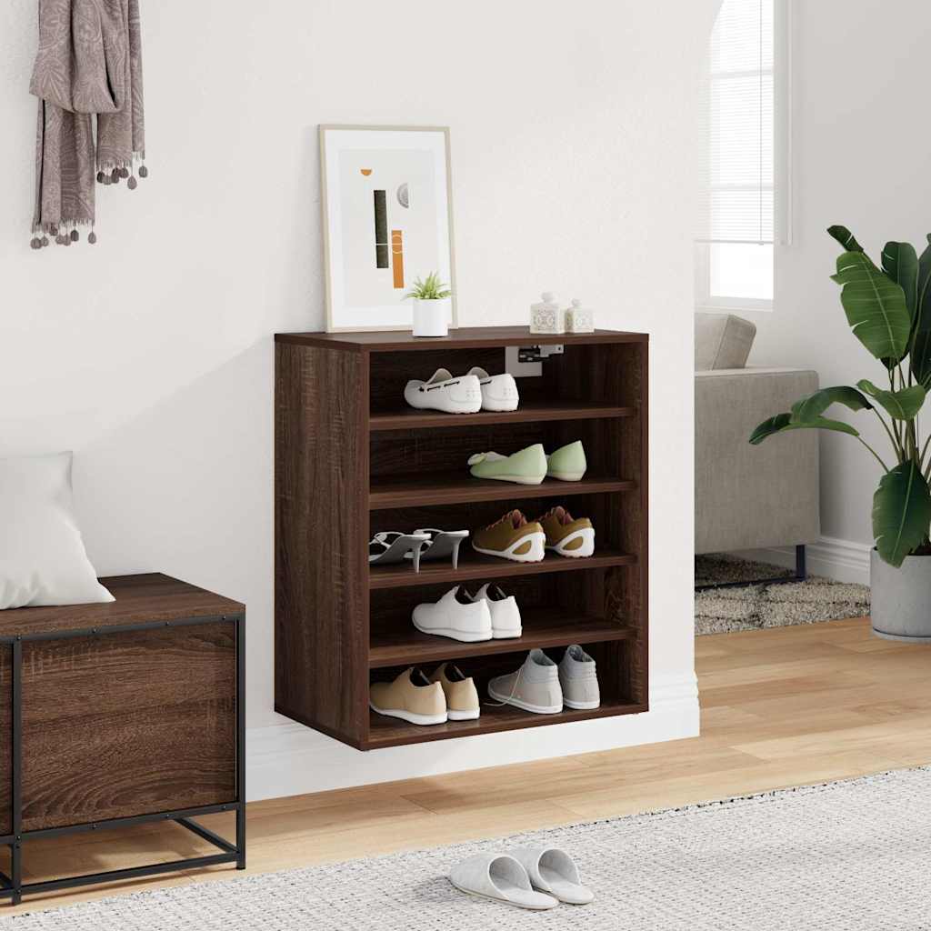 Vidaxx Schuhschrank 60x35x70 cm Schnitt Holzbraune Eiche Farbe