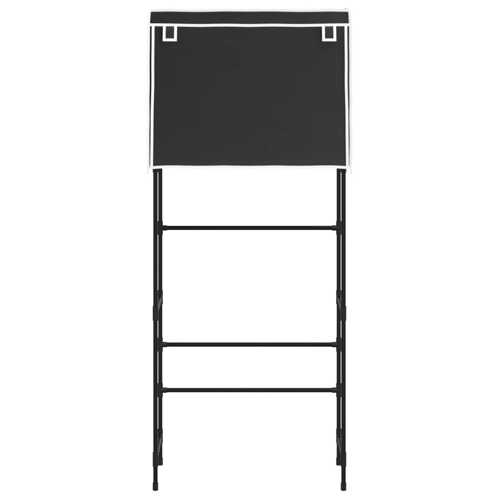 VidaXL Aufbewahrungsregal für über der Waschmaschine, 2-stöckig, 71 x 29,5 x 170,5 cm, Schwarz