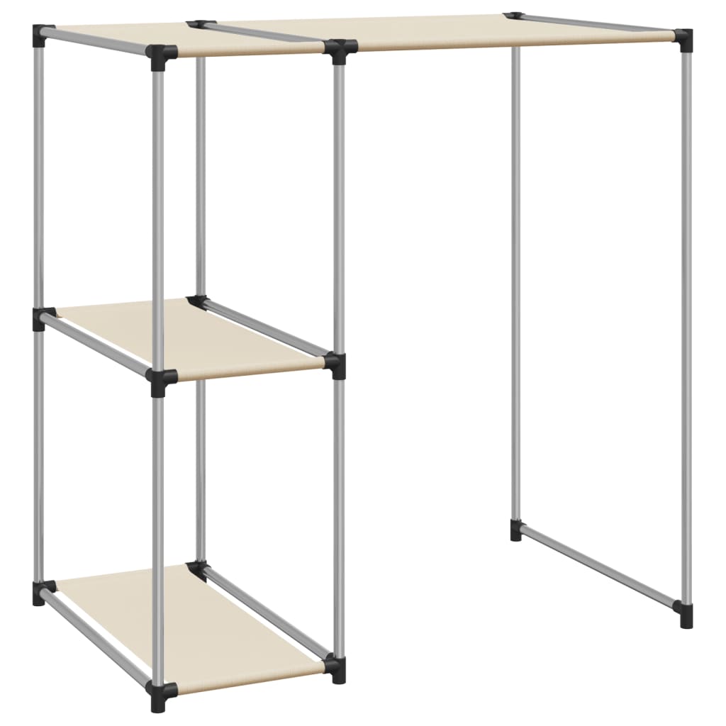 VidaXL Aufbewahrungsgestell für über der Waschmaschine, 87 x 55 x 90,5 cm, Eisen, cremefarben