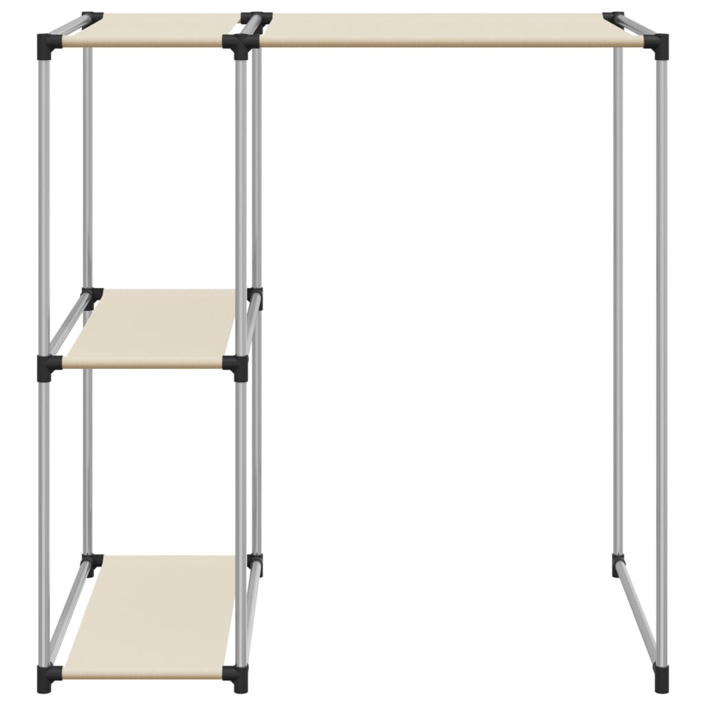 VidaXL Aufbewahrungsgestell für über der Waschmaschine, 87 x 55 x 90,5 cm, Eisen, cremefarben
