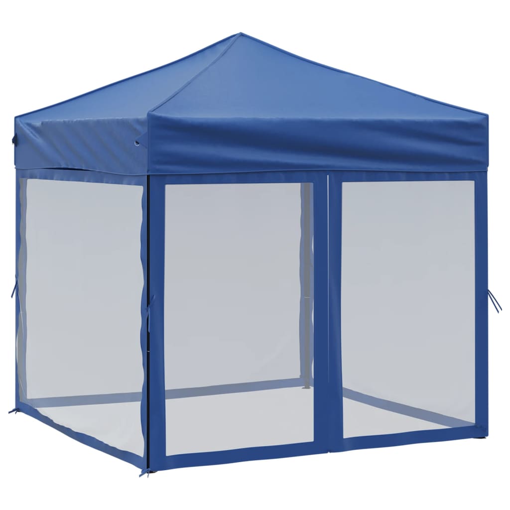 Vidaxx Partyzelt Faltbar mit Seitenwänden 2x2 m blau