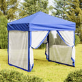Vidaxx Partyzelt Faltbar mit Seitenwänden 2x2 m blau