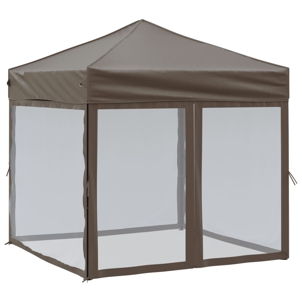 VidaXL Partyzelt mit Seitenwänden, 2x2 m, Taupe