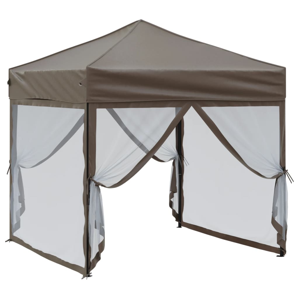 VidaXL Partyzelt mit Seitenwänden, 2x2 m, Taupe