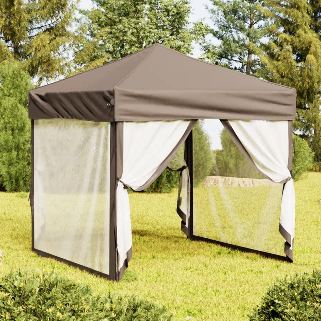 VidaXL Partyzelt mit Seitenwänden, 2x2 m, Taupe