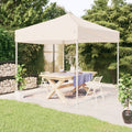 Vidaxl partytent inklapbaar 3x3 m crèmekleurig
