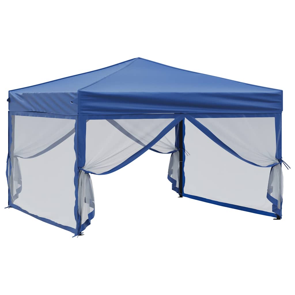 Vidaxx Partyzelt Faltbar mit Seitenwänden 3x3 m blau