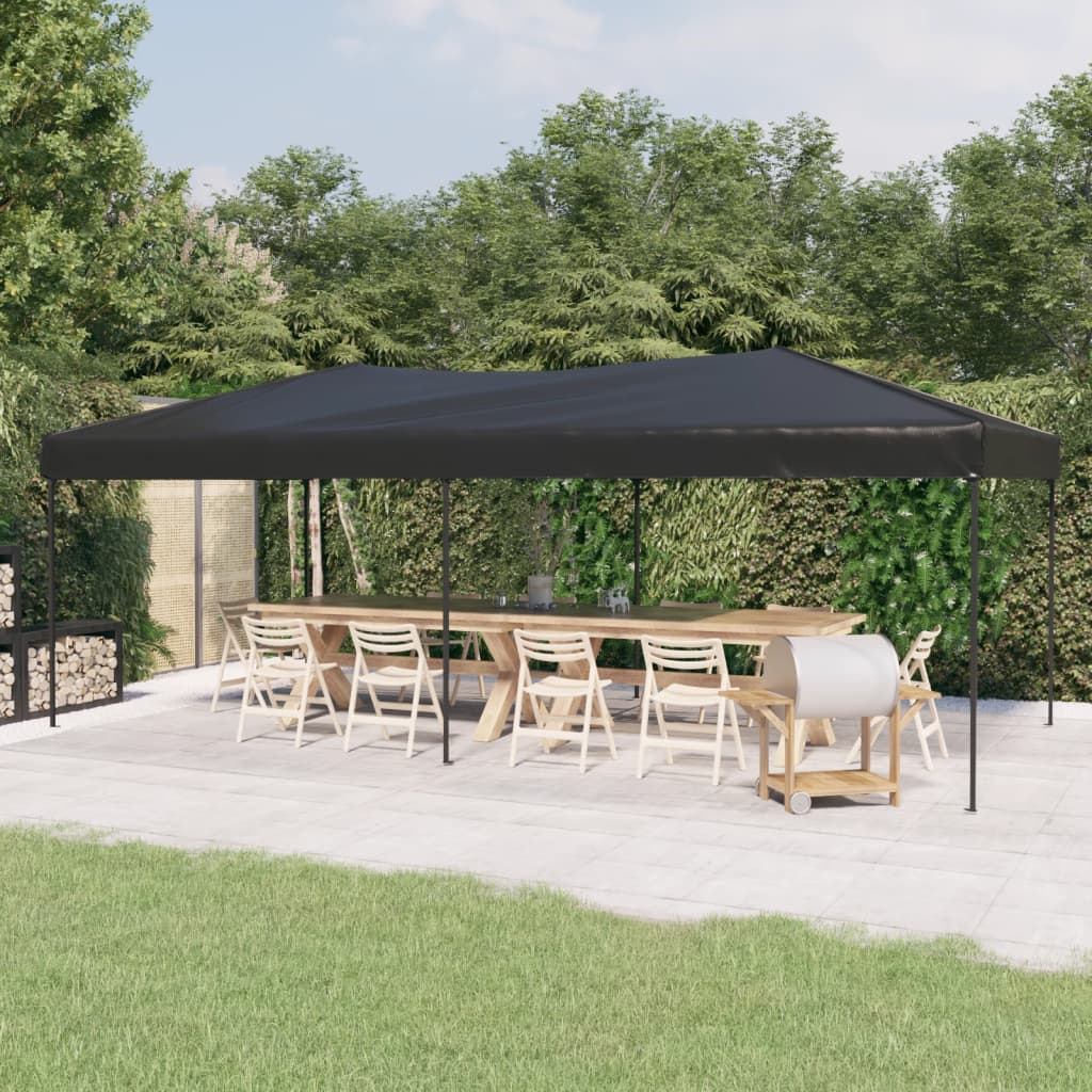 Vidaxl Partyzelt faltbar 3x6 m Anthrazit -gelenkt