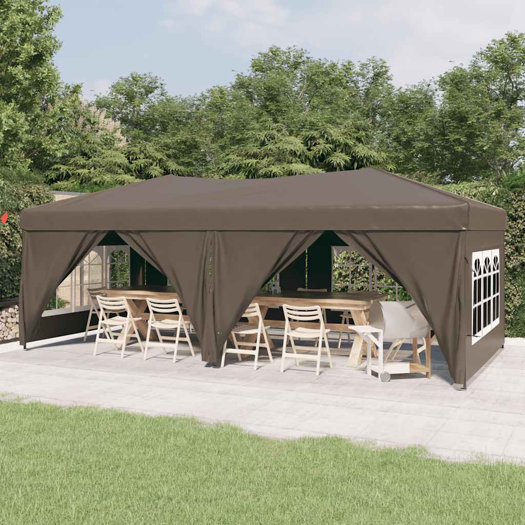 Vidaxx Partyzelt mit Seitenwänden, 3 x 6 m, Taupe