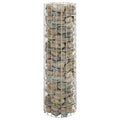 Vidaxl gabion paal rond ø30x100 cm gegalvaniseerd staal