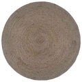 Vidaxl vloerkleed handgemaakt rond 240 cm jute grijs