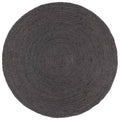 Vidaxl vloerkleed handgemaakt rond 180 cm jute donkergrijs