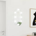 Vidaxl spiegel met led-verlichting ovaal 60x30 cm glas