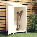 VidaXL Gartenhaus 55x52x112 cm Festkiefer weiß