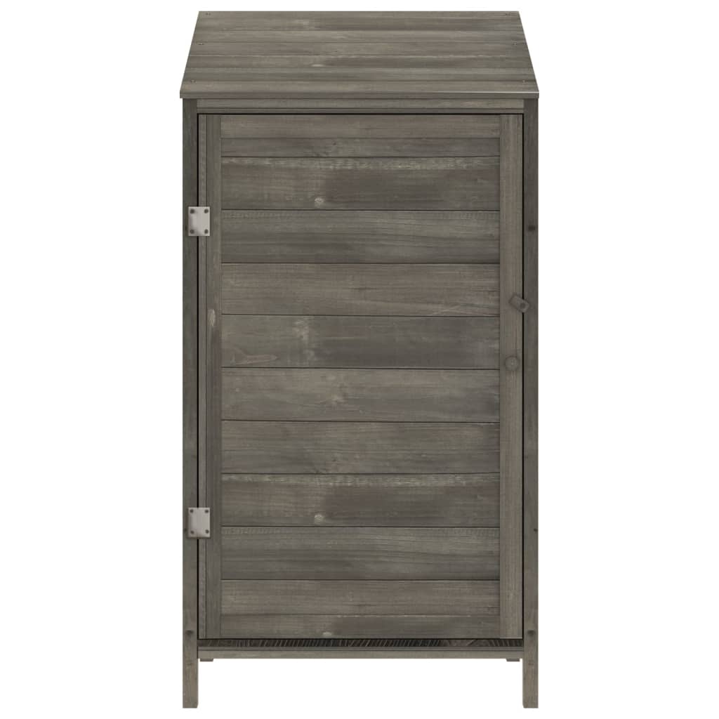 Vidaxxl Gartenhaus 55x52x112 cm Festkiefer -Holz -Anthrazit -gelöscht