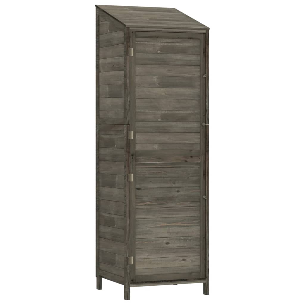 VidaXL Gartenhaus 55x52x174,5 cm Festkiefer -Holz -Anthrazit -gelöscht